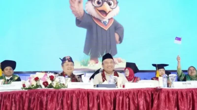 Wabup Bangkalan Moch Fauzan Ja'far menghadiri Orasi Kebangsaan UTM.