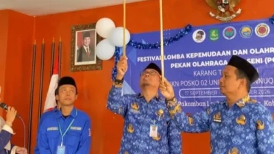 Camat Pragaan membuka Lomba Kepemudaan Desa Pakamban Laok