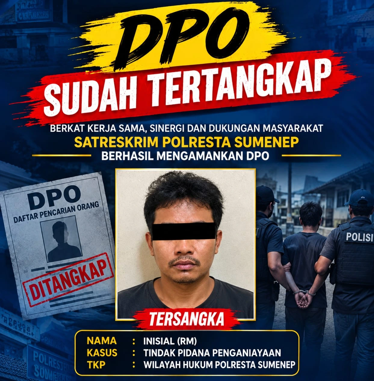 Polisi menangkap DPO kasus penganiayaan di Batuputih Sumenep