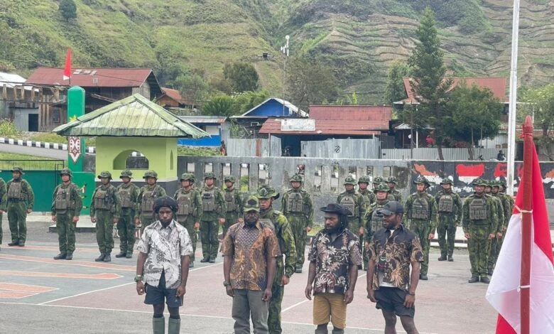 Prosesi ikrar empat anggota OPM di Puncak Jaya