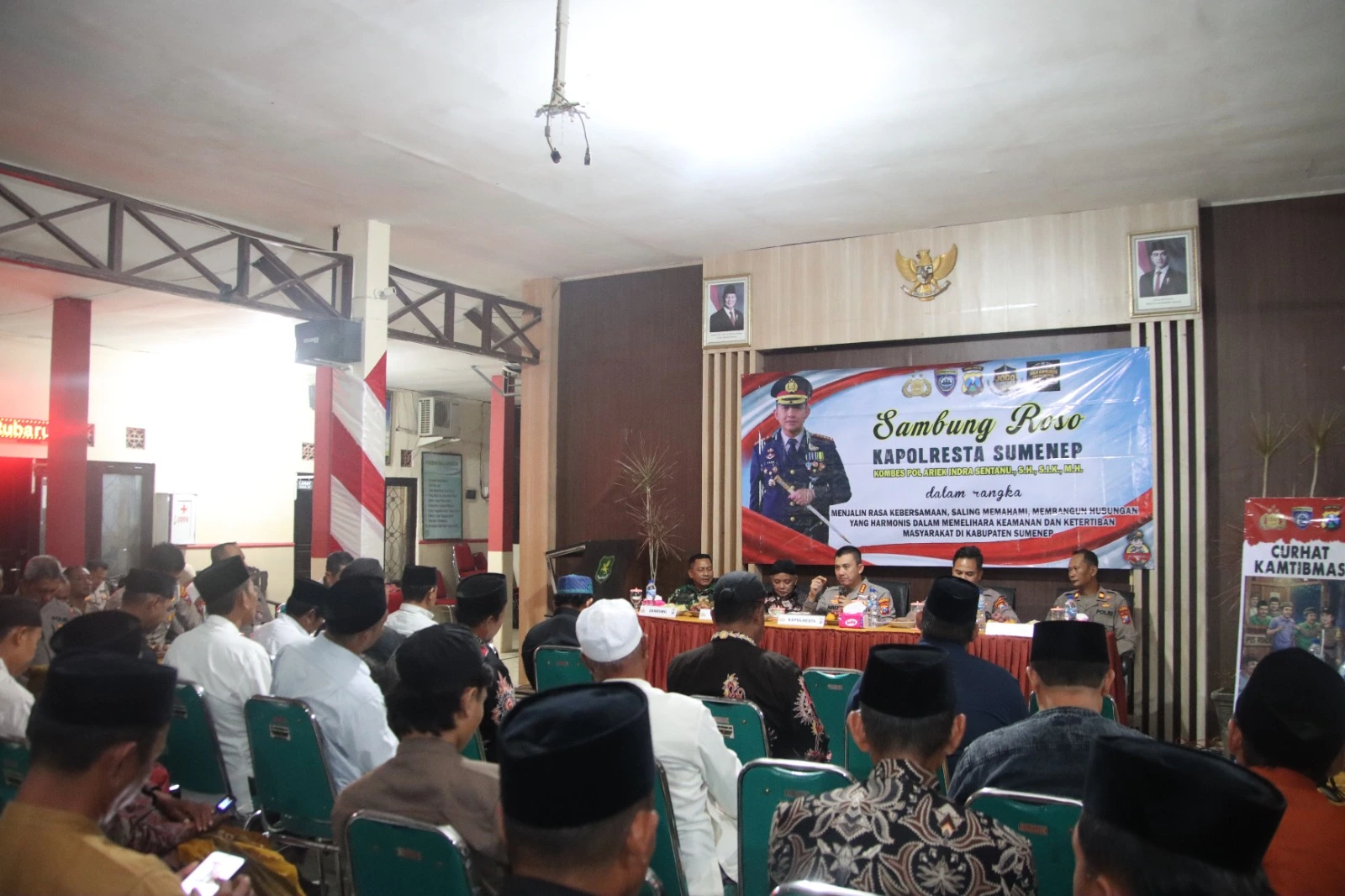 Kapolresta Sumenep Ariek Indra Sentanu Sambung Roso di Rubaru