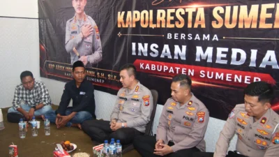Kapolresta Sumenep Ariek Indra Sentanu silaturahmi dengan AMOS