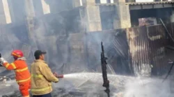 Kebakaran tiga bangunan di Gampong Lambaro Aceh Besar