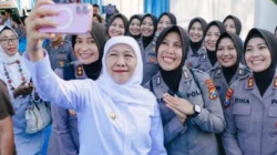 Khofifah apresiasi dedikasi Polwan di Jawa Timur