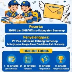 Lomba Menulis Surat untuk Bupati Sumenep Meriahkan Hari Jadi ke-757