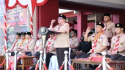 Wakil Bupati Sumenep KH Imam Hasyim pada Apel Hari Pramuka ke-65 Tahun 2026
