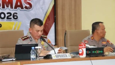 Kapolresta Sumenep memimpin Anev Kamtibmas Agustus 2026