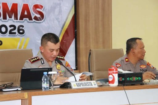 Kapolresta Sumenep memimpin Anev Kamtibmas Agustus 2026