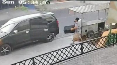 Pria Bersarung Naik Avanza Curi Tabung Gas UMKM di Sumenep, Pelaku Ditangkap di Pamekasan