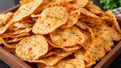 Resep kripik bawang pedas renyah dan gurih