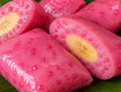 Resep Kue Nagasari Sagu Mutiara Pink Isi Pisang, Lembut dan Cantik