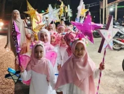 SDN Parsanga 1 Sumenep Gelar Pawai Maulid Nabi 1448 H