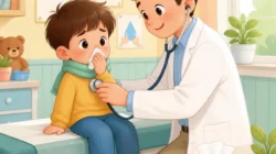 Ilustrasi anak yang rentan terhadap infeksi influenza
