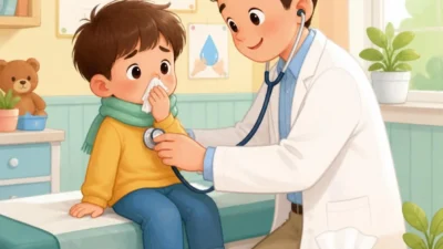 Ilustrasi anak yang rentan terhadap infeksi influenza