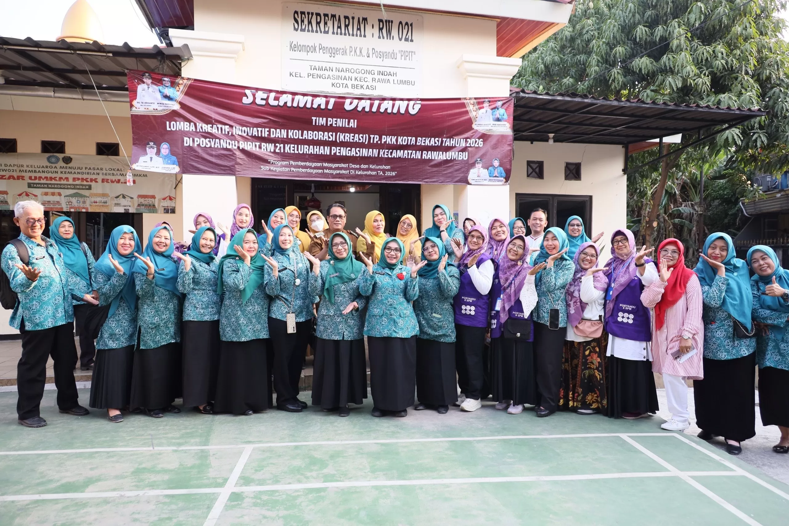 Wiwiek Hargono meninjau inovasi warga Kota Bekasi dalam Anugerah Gapura Sri Baduga 2026