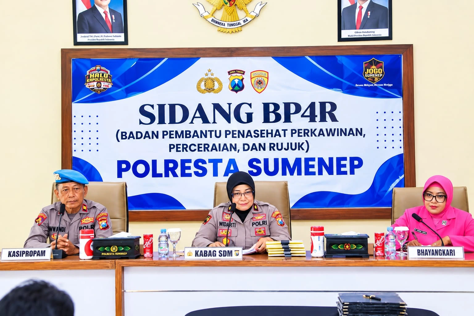 Sidang BP4R Polresta Sumenep bagi enam personel Polri