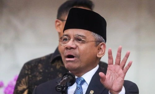 Menteri Keuangan Suahasil Nazara usai menghadiri Sidang Paripurna DPD RI