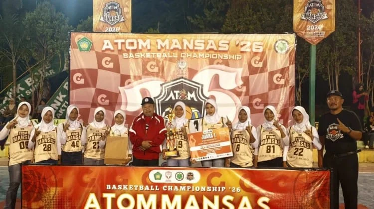 Tim basket putri MAN Sumenep juara Atom Mansas Basketball Championship 2026