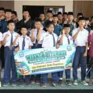 60 Siswa MTs-MA Bustanul Ulum Ellak Daya Kunjungi Perpustakaan Sumenep, Perkuat Budaya Literasi