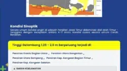 BMKG Peringatkan Gelombang Laut Selatan Jatim Capai 3,1 Meter 2 Prakiraan gelombang laut Jawa Timur dari BMKG dengan tinggi gelombang selatan mencapai 3,1 meter
