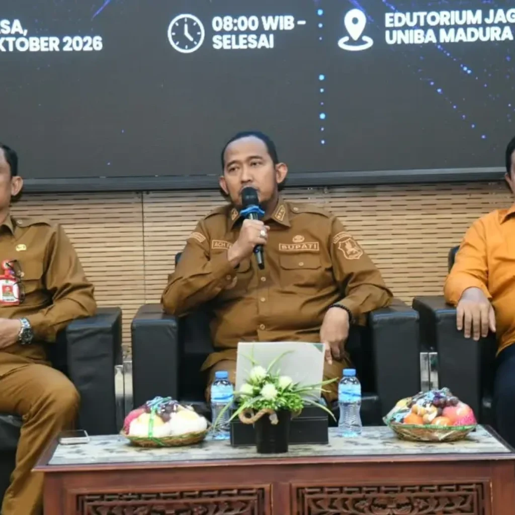 Bupati Sumenep Achmad Fauzi Wongsojudo dalam FGD penyusunan Raperda tembakau di Uniba Madura