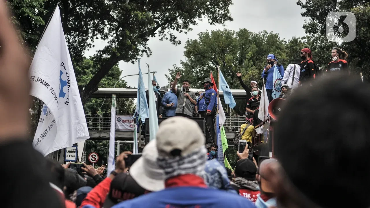 Ilustrasi demonstrasi di Jakarta menjelang Hari Sumpah Pemuda 28 Oktober 2026