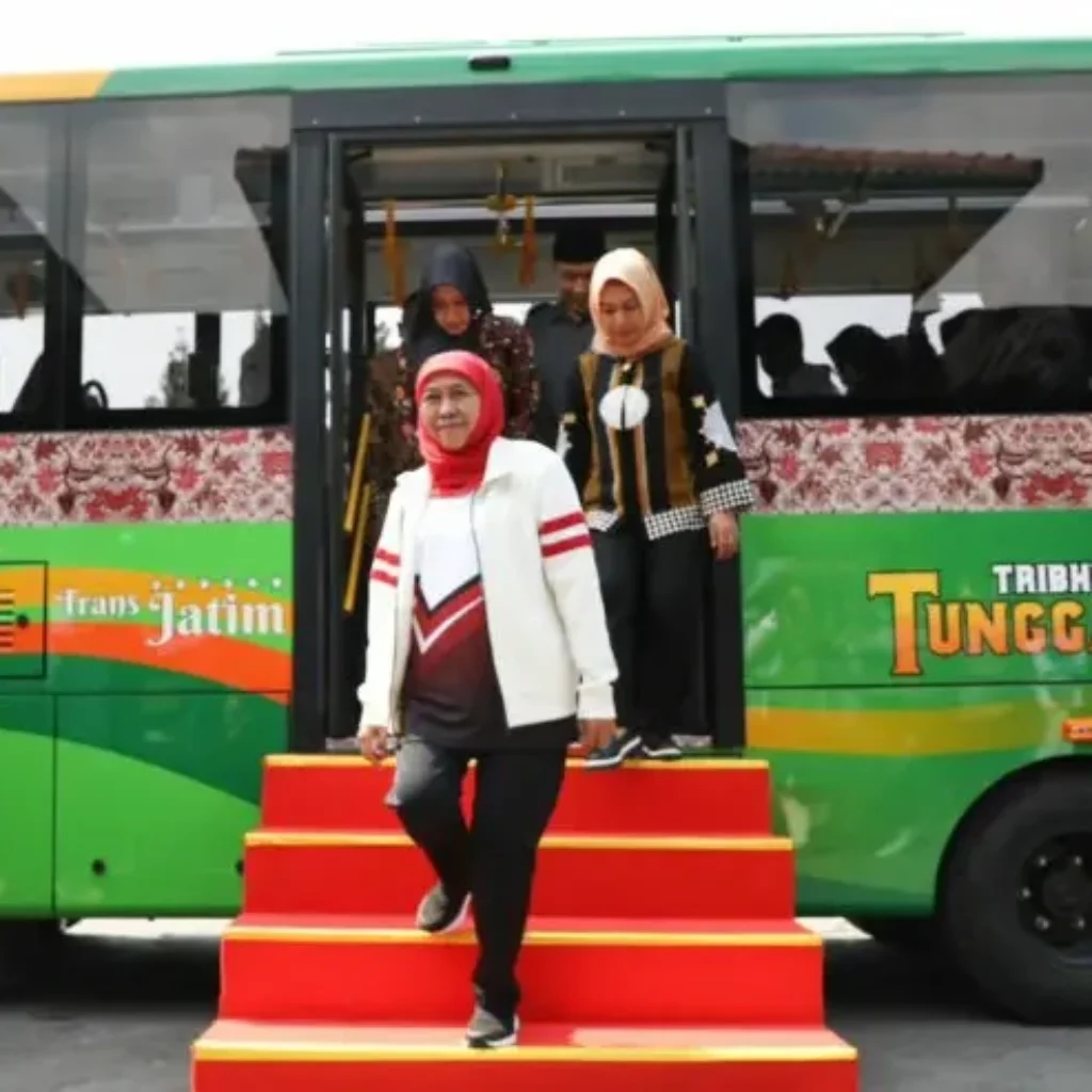 Bus Trans Jatim untuk layanan Koridor 2 Malang Raya