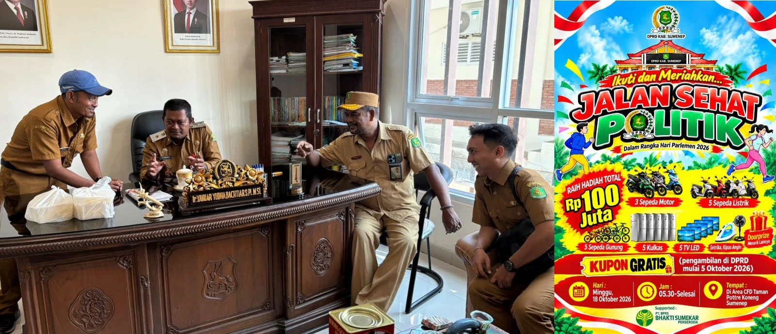 JJS Politik DPRD Sumenep 2026 di Taman Potre Koneng dengan hadiah total Rp100 juta