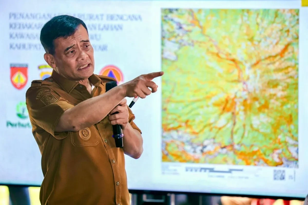 Penanganan kebakaran Gunung Lawu di Karanganyar, Jawa Tengah