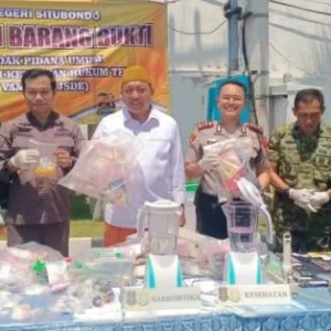 Kejari Situbondo Musnahkan Barang Bukti dari 84 Perkara, Ada 42 Gram Sabu dan 10 Ribu Pil Trex