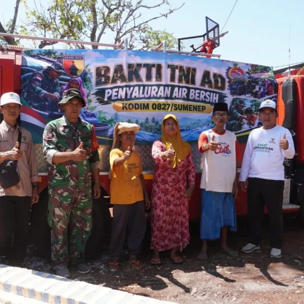 Kodim 0827 Sumenep salurkan 5.000 liter air bersih ke warga Langsar