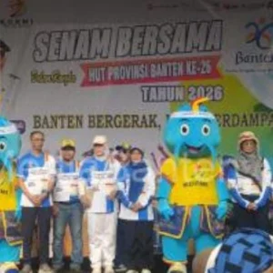 4.000 Warga Ramaikan HUT ke-26 Banten, Maskot Si Bloso Resmi Diperkenalkan
