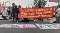 Demo di Bandung di kawasan Jalan Asia Afrika pada 20 Oktober 2026