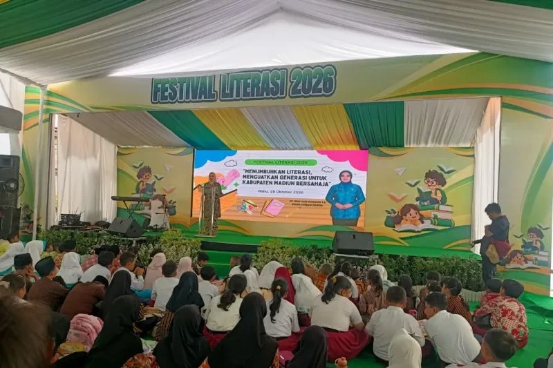 Kegiatan Festival Literasi Kabupaten Madiun 2026 untuk meningkatkan minat baca siswa