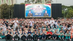 Kapolda Jatim Dekananto Eko Purwono saat peluncuran program Polisi Jogo Sekolah di Mapolda Jatim