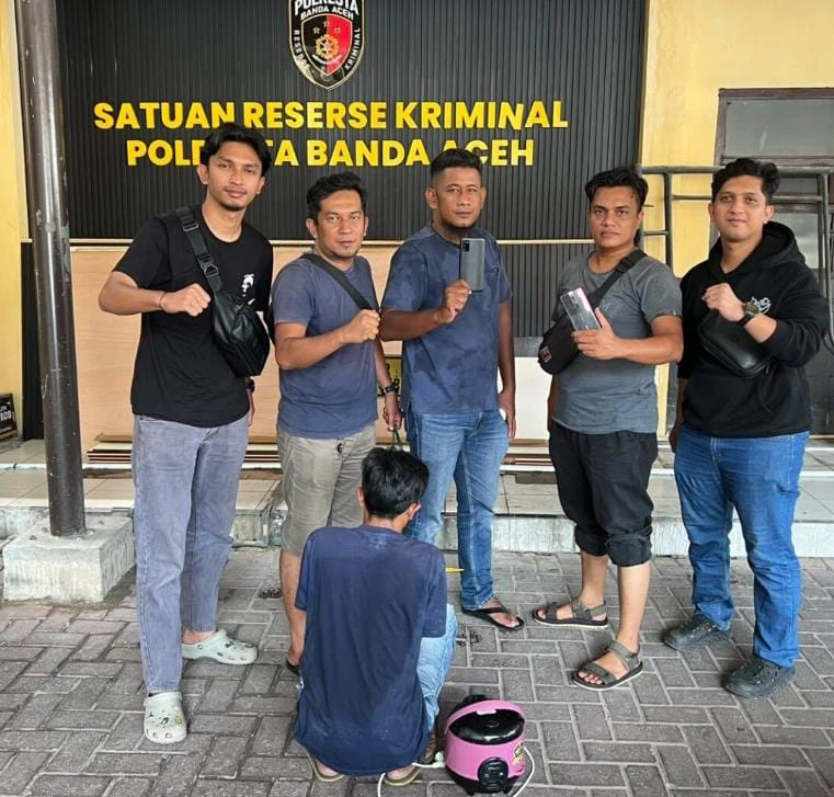 Polisi tangkap terduga pelaku pencurian dua HP dan magic com milik mahasiswi di Aceh Besar