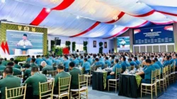Prabowo beri taklimat kepada 800 pati TNI Polri di Istana Kepresidenan