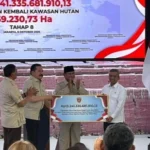 Prabowo Saksikan Penyerahan Rp13,24 Triliun dan 259 Ribu Hektare Kawasan Hutan ke Negara