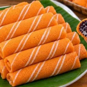 Resep Dadar Gulung Oranye Isi Ketan Hitam, Lembut dan Legit, Cocok untuk Camilan hingga Ide Jualan