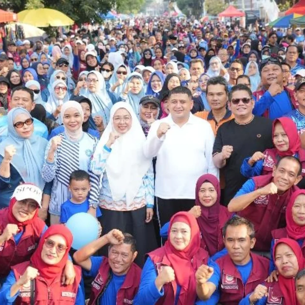 Wali Kota Makassar Munafri Arifuddin saat meresmikan CFD Jalan Rusa di Kelurahan Maricaya untuk mendukung ruang usaha PKL dan UMKM