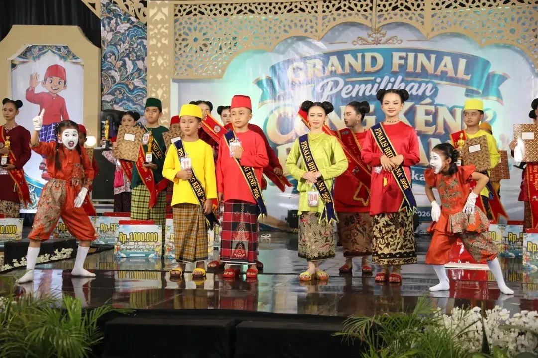 Peserta Cong Kene’ dan Bhing Ana’ Bangkalan 2026 memperkenalkan budaya dan wisata lokal di Gedung Rato Ebuh