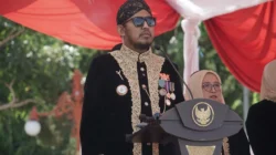 Bupati Achmad Fauzi Wongsojudo dalam peringatan Hari Jadi Sumenep ke-757 tahun 2026