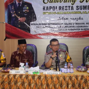 Kapolresta Sumenep Sambung Roso dengan Forkopimcam dan 15 Kades di Dasuk