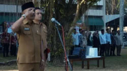 Upacara Hari Koperasi ke-79 Tahun 2026 di halaman Kantor Pemerintah Kabupaten Bangkalan