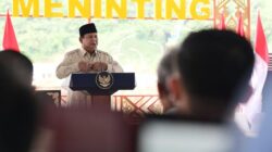 Presiden Prabowo dan Mentan Amran meresmikan Bendungan Meninting di Lombok Barat NTB